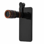 Portable 12X Telephoto Lens with Clip for Smartphones, Professional Telephoto Lens, 70° Field Angle Telescopic Focusing Universal for Mobile Phon