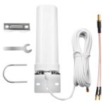 4G LTE Antenna SMA Male Outdoor Antenna Omni-Directional SMA Antenna Compatible with 3G 4G Router Modem Waterproof For Router Mobile Hotspot Wire