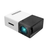 1 PC Mini Projector LED Portable Projector Pocket Mobile phone projection Mini Wifi Black Home