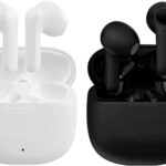 True Wireless Bluetooth 5.0 Earbuds Earphones with Wireless Charging Case Built in Mic Premium Sound 22Hours Playback with 3D Deep Bass for Runni