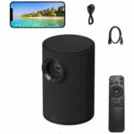UK Technology Projector, Portable Video Projector 1080P Mini Projector 200''Display for TV Stick, Home Theatre, Android/iOS