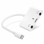 3 in 1 Headphone Adapter,Dual 3.5mm Earphone Splitter Audio, Female OTG with Charging,Compatible with i-Phone 13/12/11/XS/XS Max/XR/X /8 /8plus/7