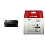 PIXMA TS3150 All-in-One Inkjet Printer - Black & CANON PG-545 / CL-546 Ink Black and Colour Standard Capacity Black 180 SS Colour, Pack of 2 Blis