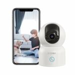 ZOSI C518 2K 3MP Pan/Tilt Security Camera,360° Views Baby/Pet Dog Monitor,2.4G/5G Dual-Band WiFi Indoor Cam with Phone App,Smart Person Detection