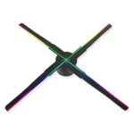 20.47" 3D Holographic Fan Projector Naked-eye Holographic 3D Projector For Sky Light,Shops,Bars,Advertising Signs