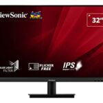 ViewSonic VA3209-2K-MHD 32-inch 2K QHD IPS Monitor, 75Hz VRR, HDR10, with HDMI, DisplayPort, Integrated Speakers