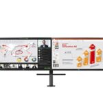 LG QHD Monitor Ergo Dual with Daisy Chain 27QP88DP - 27-inch, IPS Display, 2560x1400 px, HDR10, USB Type-C, various movement display, and DP conn