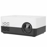 Black White Smart Digital Full HD HD Projector, Portable Projector, Mini Portable Professional for Home Theater(British regulatory)