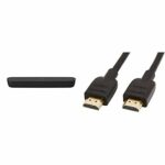 Panasonic SC-HTB200EBK Sound Speakers, Bluetooth Black & Amazon Basics 0.9m HDMI Cables, Black