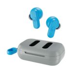 Skullcandy Dime 2 In-Ear Wireless Earbuds, 12 Hr Battery, Microphone, Works with iPhone Android and Bluetooth Devices - Grey/Blue