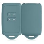 kwmobile Car Key Cover Compatible with Renault 4 Button Car Key Smart Key (only Keyless Go) - Silicone Protective Key Fob Cover with Built-in Eye