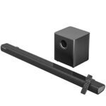 LEFANDI Sound Bar with Subwoofer, 90 W Powerful Stereo 2.1 Channel Sound Bar for TV, Home Theatre 3D Surround Sound with HDMI ARC, Bluetooth, USB