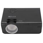 Home Theater Projector, Mini Projector HIFI Stereo Remote Control Full HD Widescreen Multi-Format 1080P for Smartphone PC (Black)