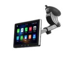 eonon 7 Inch QLED Dash or Windshield Mounted Linux Apple CarPlay Android Auto Bluetooth Speaker AUX Output Support Car Truck 12V/24V MirrorLink U