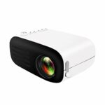ZXCVASDF The New LED Mini Projector, Portable Home Theater, Supports 1080P USB HDMI AV Aud TF IN, Can Be Charged with A Power Bank, Suitable for