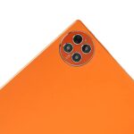 HEITIGN Tablet PC, Dual Speakers 10 Inch Tablet Octa Core CPU Portable 10000mAh 12GB RAM 256GB ROM for Study (Orange)