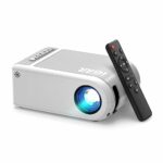 Portable Mini Projector, iGRR Home Theater Video Projector 1080P Supported, Outdoor Movie Projector Compatible with iOS/Android Phone, TV Stick/L