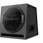 Pioneer TS-WX1210AH active subwoofer, powerful enclosure subwoofer with 1500 W maximum power, 30 cm subwoofer in MDF enclosure, IMPP diaphragm, b