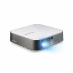 ViewSonic M2e Full HD 1080p Smart Portable LED Projector for Home Entertainment with WiFi, Bluetooth, and Integrated Harman Kardon Audio