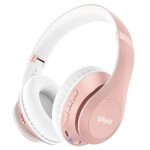 Uliptz Wireless Bluetooth Headphones, 65H Playtime Over Ear Headphones with Microphone, 6EQ Sound Modes Wireless Headphones, Foldable Bluetooth 5