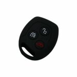 BROVACS Silicone Cover Protector Case Holder Skin Jacket Compatible with FORD 3 Button Remote Key Fob CV9702 Black