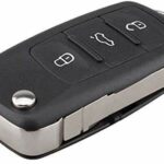 New Replacement 3 Buttons Folding Remote Flip Key Fob Shell Case Compatible For VW Golf Bora Polo Touran Sharan Leon Octavia Ibiza Toledo A87