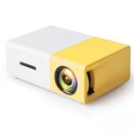 YADECL Portable LED Mini Projector Home Theater Game Video Player SD Compatible USB Speaker YG-300 Child Beamer