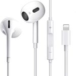 For iPhone Headphones,Wired Stereo Sound Headphones iPhone Microphone and Volume Control,Noise earphone Cancellation iPhone 11/11 Pro/14/14 Pro/1