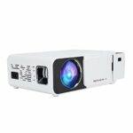 Portable Mini Projector, Support 1080P Home Theater Projector With Cooling Fan, LED LCD Video Projector Home Media Player For Laptop, PC, Game, H