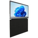 Portable Monitor, 15.6 Inch 60 Hz Aluminum Alloy External Mobile Screen for Work