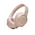 JBL Tune 710BT Wired and Wireless Over-Ear Headphones with Built-In Microphone, Multi-Point Connection and Hands-Free Controls, in Blush Pink