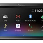 Pioneer DMH-A240DAB Mechafree 6.2” touchscreen multimedia player with Smartphone Mirroring. Bluetooth, DAB/ DAB+ Digital Radio, 13-band GEQ.