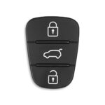 Car Key Rubber Buttons Remote Control Car Key Case Replacement Compatible with KIA Hyundai i10 i20 i30 ix20 ix35 Ceed Soul Venga Sportage