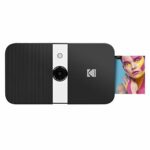 KODAK Smile Instant Print Digital Camera – Slide-Open 10MP Camera w/2x3 ZINK Printer, Screen, Fixed Focus, Auto Flash and Photo Editing – Black/W