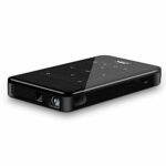 Lazmin Mini Smart DLP Pocket Projector, Full HD 4K 1080p 3000lm, Wireless BT WIFI Android 6.0 Multimedia Portable Projector(UK-plug)