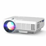 Mini Projector, 9500Lumens Full HD 1080P Supported Portable Video-Projector, Home Theater Movie Projector Compatible with HDMI,USB,AV,Laptop