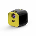 ZZLYY Mini LED Projector, Smartphone Laptop Mirroring, 6 Hour Built-in Battery, 720p HD Native Resolution (Support 1080p) Portable Projector, Key