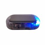 Car Alarm LED Light Solar Security Warning Dummy System Anti-theft Flash Blinking Lamp Blue