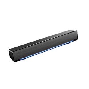 ciciglow PC Speakers,Soundbar, USB Wired Stereo Computer Speakers,Speakers for PC, Desktop, Laptop, Tablet, Smartphone MP3/MP4,3.5mm Aux Input So