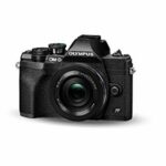 Olympus OM-D E-M10 Mark IV Micro Four Thirds System Camera Kit, 20 MP sensor, electronic viewfinder, 4K video, powerful AF, Wi-Fi, black incl. M.