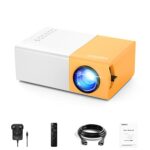 Mini Projector, Vamvo YG300 Pro Portable Projector Full HD 1080p Supported, Phone Projector Compatible with Smartphone/Tablet/Laptop/ PS3/ PS4/ T