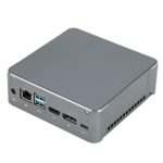 dsheng Mini Gaming PC Dual DDR4 Simple Design Excellent Processor 2.4G 5.0G Mini PC 12GB 256GB (UK Plug)