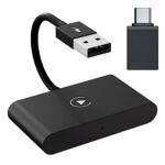 iPhone Wireless Carplay Dongle, Wireless CarPlay Adapter for iPhone, Upgrade Wired to Wireless Apple Carplay Dongle, Plug & Play, for all lightni