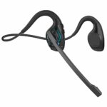 Giveet Bluetooth Headset with Microphone, Open Ear Headphones Wireless Noise Cancelling for Phone Laptop PC Computer, 10 Hours Playtime, Lightwei