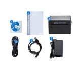 4 Inch Label Printer Portable Functional Thermal Printer Support USB Interface 152mm/s Barcode Printer Black White (Color : DT108B BLACK)