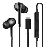 Aolcev Wired Earphones for iPhone In Ear Headphones Earbuds with Mic Noise Cancelling Wired Earbuds HiFi Stereo Volume Control Wired Headset Comp