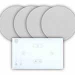 Systemline E50 White 4x Ceiling Bluetooth Speaker System Q Acoustics Qi65CB Home HiFi