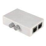 LEAGY 2 Ports Network Switch Splitter Selector Hub 2-In 1-Out or 1-In 2-Out 100M