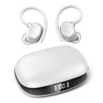 WUYI Wireless Earbuds, HiFi Stereo Sport Bluetooth 5.3 Headphones with Earhooks, 48H Deep Bass in-Ear LED Display, Noise Cancelling, IP7 Waterpro