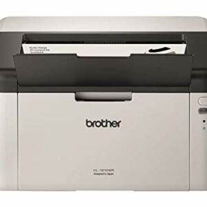 Brother HL-1210W Mono Laser Printer - Single Function, Wireless/USB 2.0, Compact, A4 Printer, Small Office/Home Printer, White